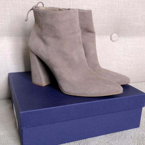 Stuart Weitzman Grandiose suede tie-back booties - Picture 1 of 8